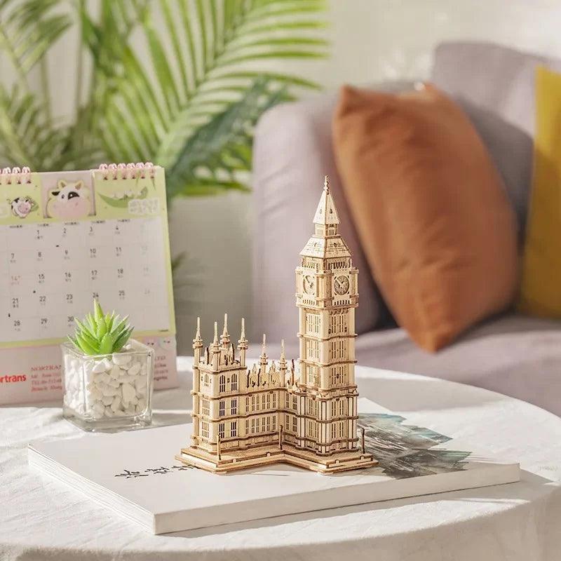 Puzzloria™ | Illuminated Tower Bridge 3D Wooden Puzzle - Puzzloria