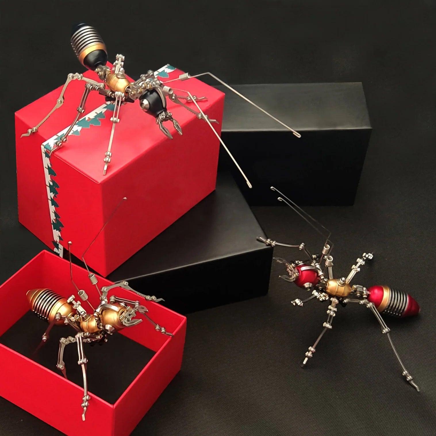 Puzzloria™ | Mechanical Marvel Ant 3D Metal Puzzle Assembly Model Diy Kit - Puzzloria