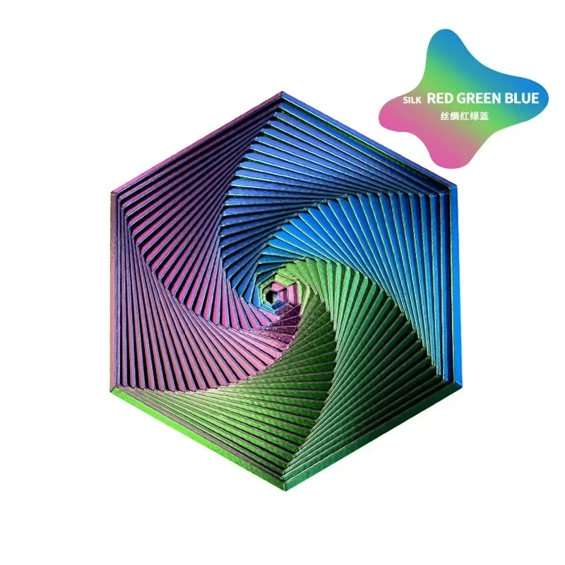 Puzzloria™ | Hypnotic Fractal Fidget Hexagon - Puzzloria