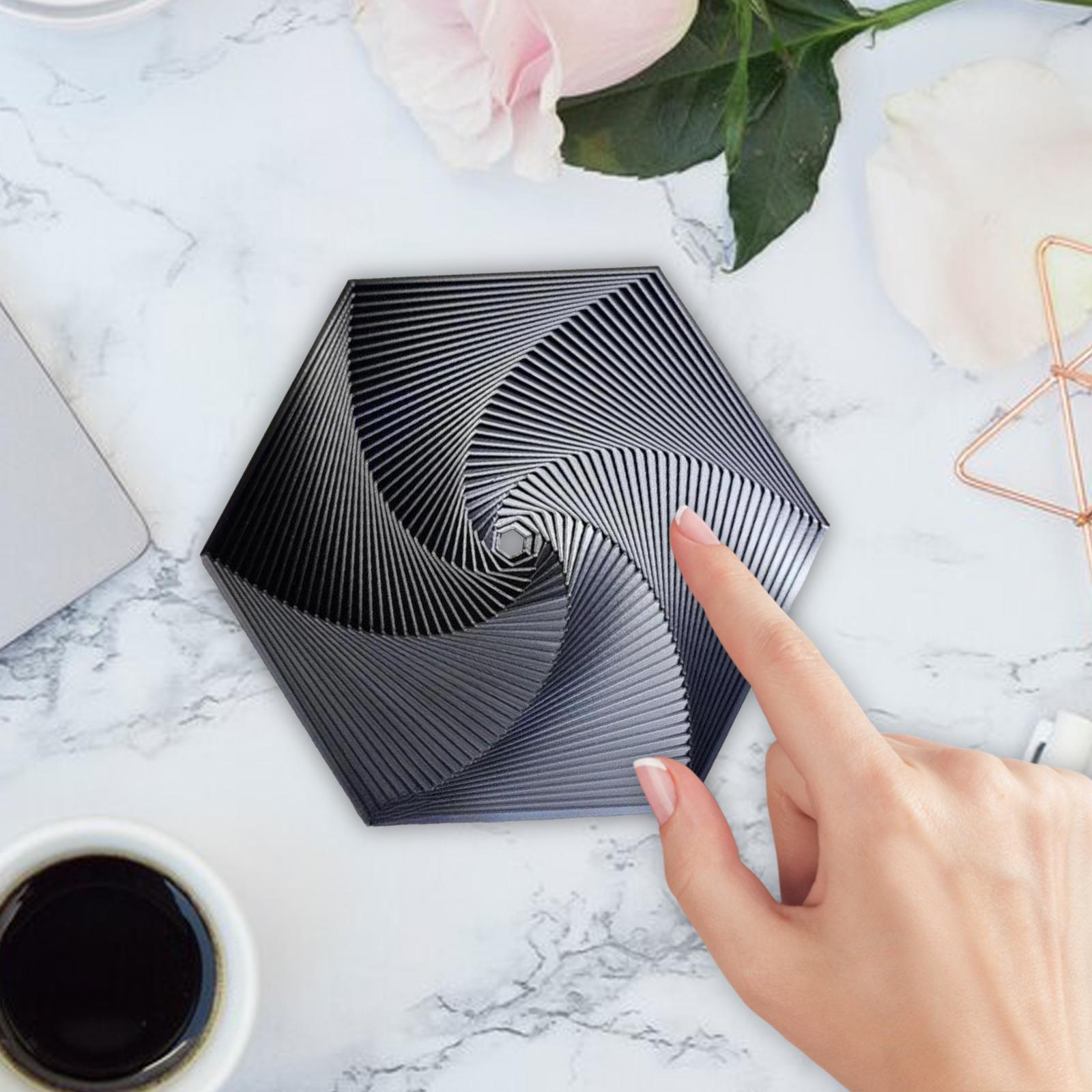 Puzzloria™ | Hypnotic Fractal Fidget Hexagon - Puzzloria