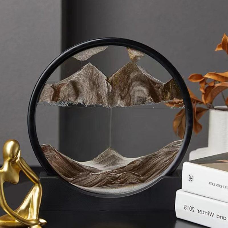 Puzzloria™ | Tranquility Flow - 3D Rotating Sand Art - Puzzloria