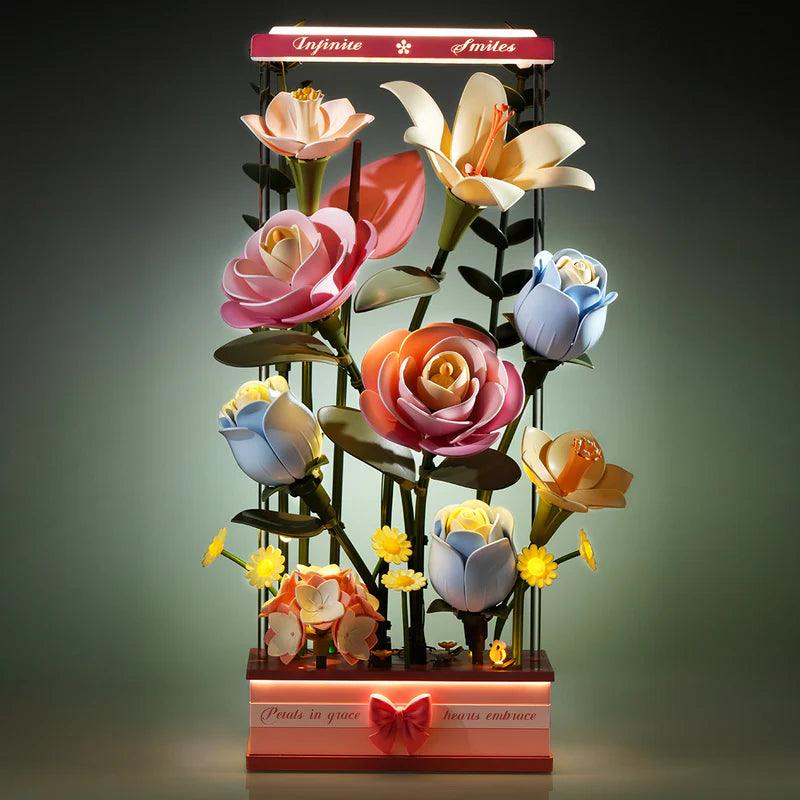 Puzzloria™ | Botanical Motion Theater - A Living Bouquet Puzzle - Puzzloria