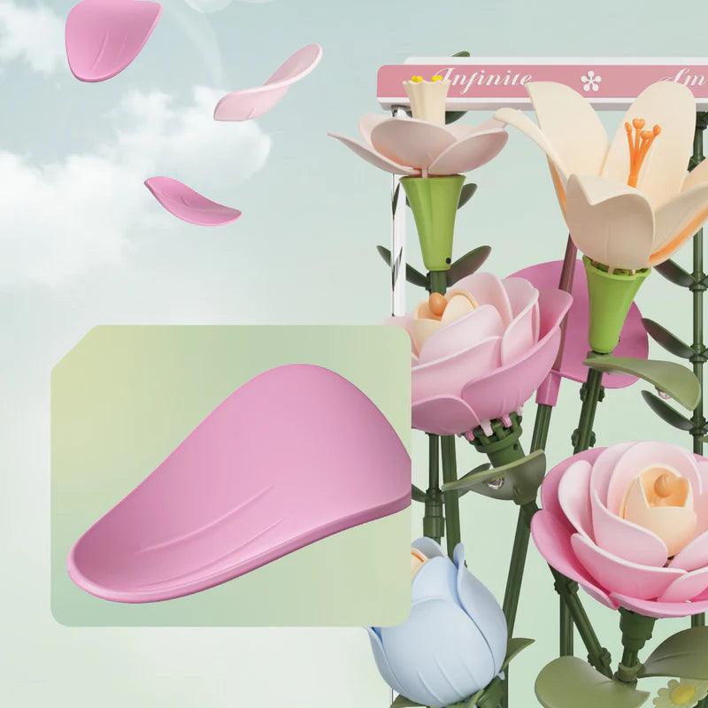 Puzzloria™ | Botanical Motion Theater - A Living Bouquet Puzzle - Puzzloria