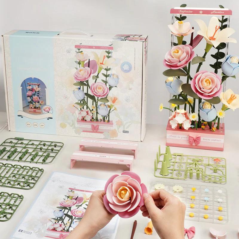 Puzzloria™ | Botanical Motion Theater - A Living Bouquet Puzzle - Puzzloria