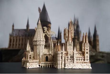 Puzzloria™ | Hogwarts Magical Castle 3D Wooden Puzzle Kit - Puzzloria