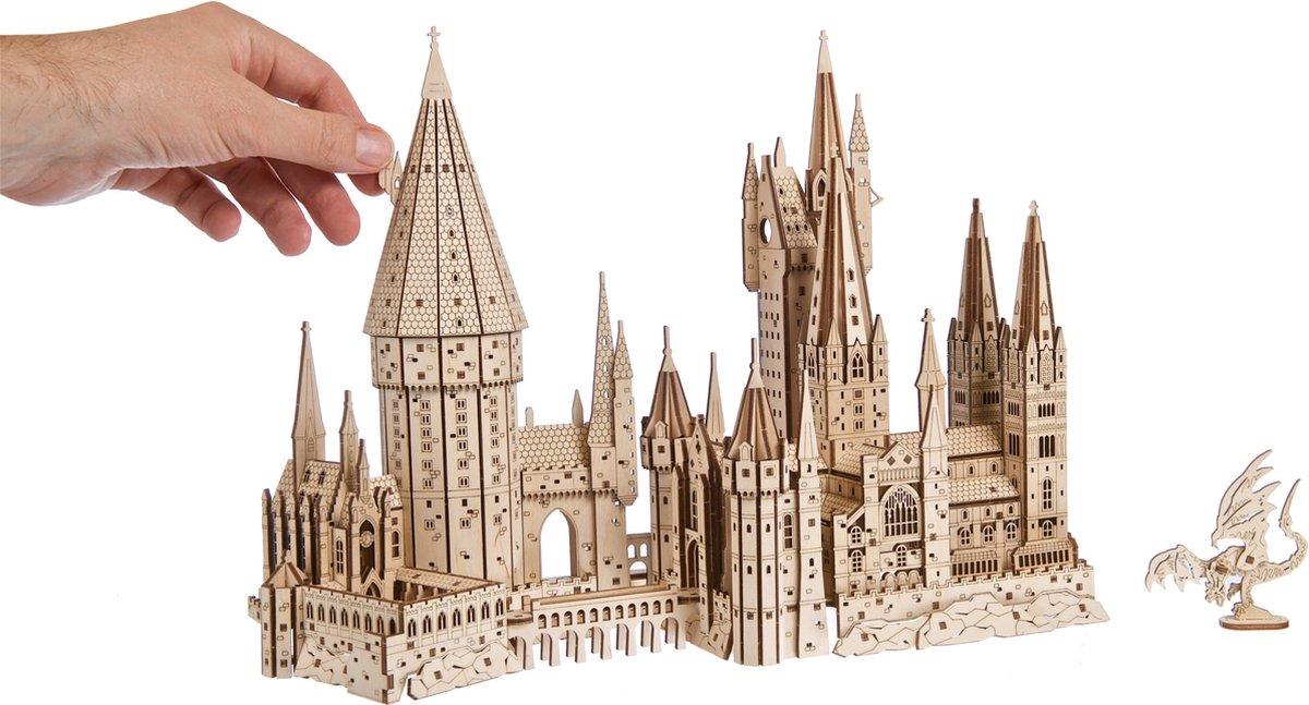 Puzzloria™ | Hogwarts Magical Castle 3D Wooden Puzzle Kit - Puzzloria