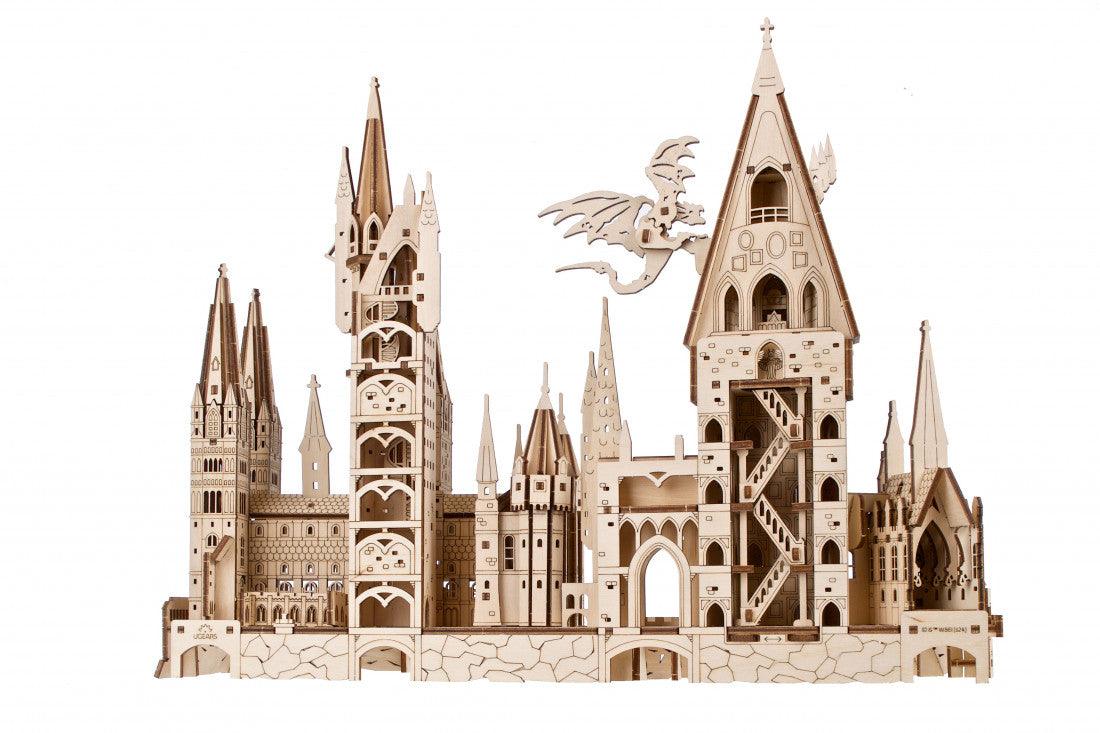 Puzzloria™ | Hogwarts Magical Castle 3D Wooden Puzzle Kit - Puzzloria