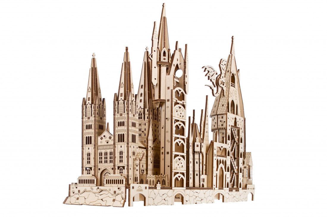 Puzzloria™ | Hogwarts Magical Castle 3D Wooden Puzzle Kit - Puzzloria