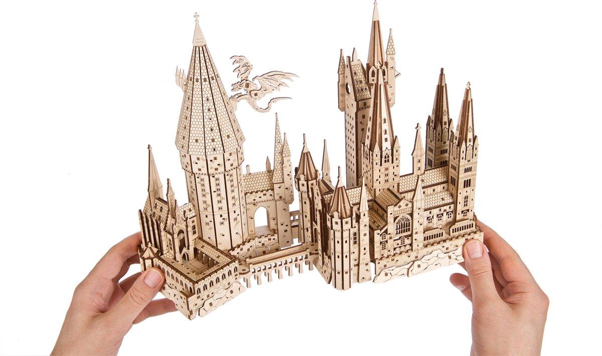 Puzzloria™ | Hogwarts Magical Castle 3D Wooden Puzzle Kit - Puzzloria