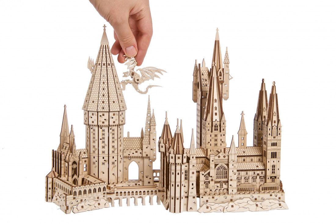 Puzzloria™ | Hogwarts Magical Castle 3D Wooden Puzzle Kit - Puzzloria