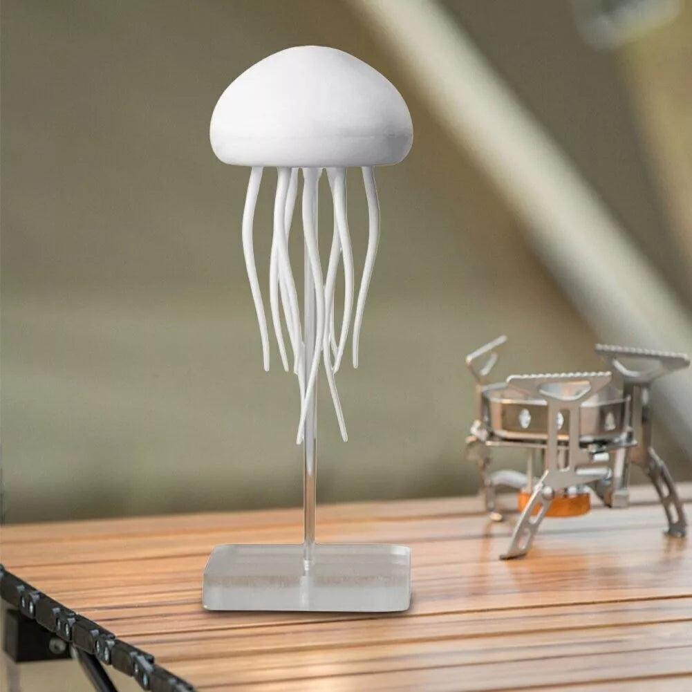 Color changing LED night light jellyfish lamp with RGB lighting and flexible tentacles