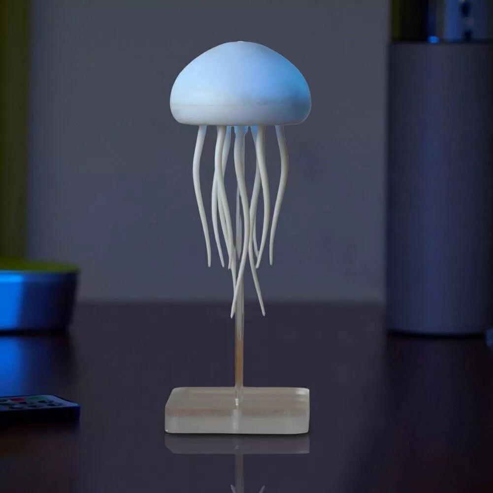 Color changing LED night light jellyfish lamp with RGB lighting and flexible tentacles