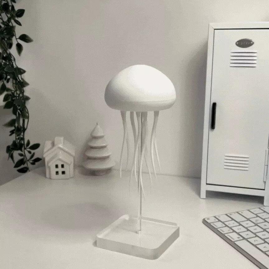 Color changing LED night light jellyfish lamp with RGB lighting and flexible tentacles