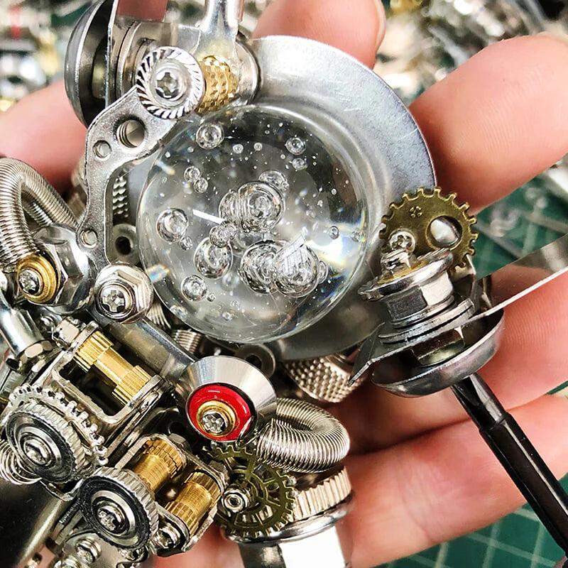 Puzzloria™ | COSMIC GUARDIAN 3D Metal Astronaut Rabbit Model Kit - Puzzloria