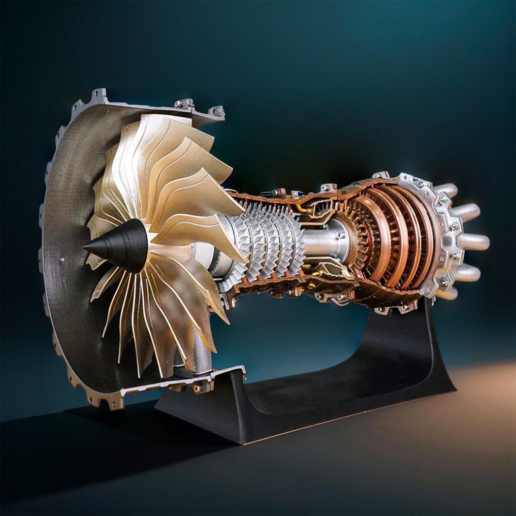 Puzzloria™ | DIY 1/20 Scale TR900 Aircraft Turbofan Engine Model Kit 150+PCS - Puzzloria