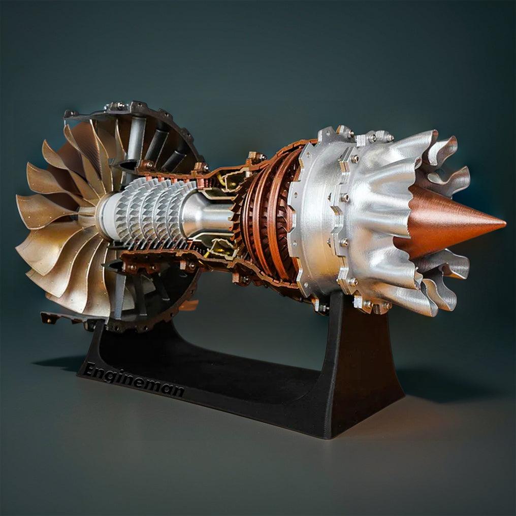 Puzzloria™ | DIY 1/20 Scale TR900 Aircraft Turbofan Engine Model Kit 150+PCS - Puzzloria