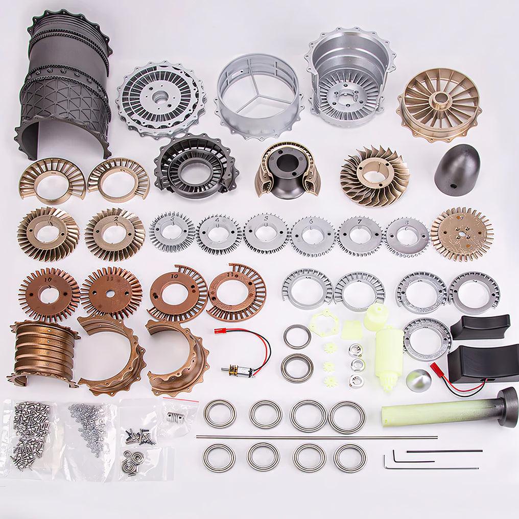 Puzzloria™ | DIY 1/20 WS-15 Turbofan Engine Model Kit that Works - 150+Pcs - Puzzloria