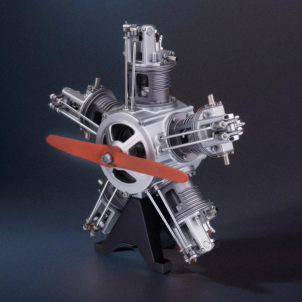 Puzzloria™ | DIY 1/6 Full Metal 5 Cylinder Radial Engine Model Kit - Puzzloria