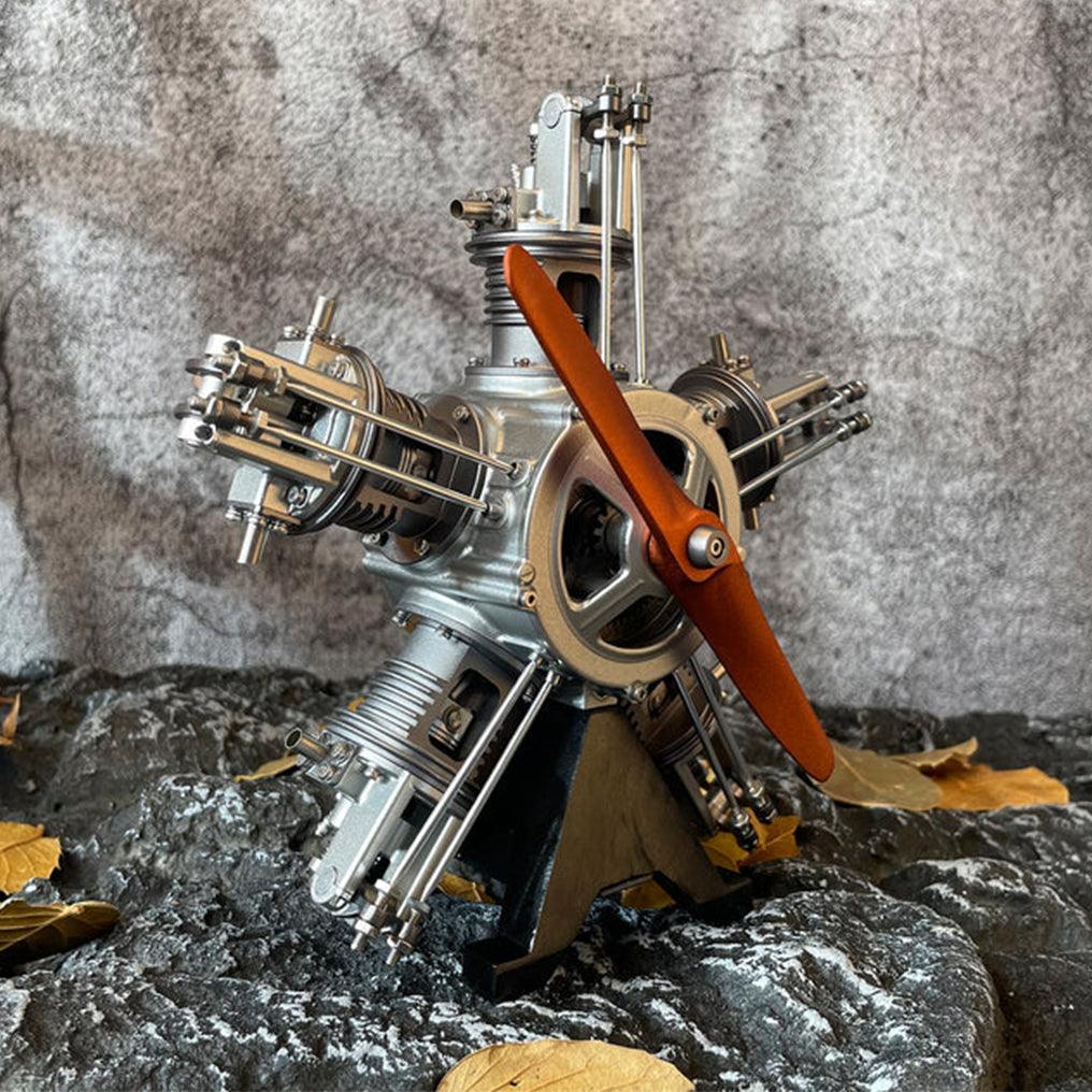 Puzzloria™ | DIY 1/6 Full Metal 5 Cylinder Radial Engine Model Kit - Puzzloria