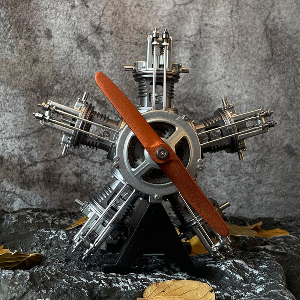 Puzzloria™ | DIY 1/6 Full Metal 5 Cylinder Radial Engine Model Kit - Puzzloria
