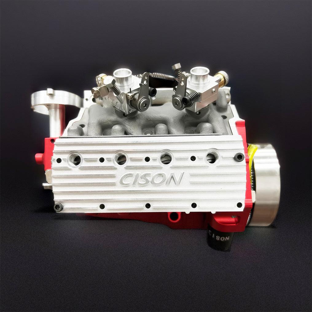 Puzzloria™ | DIY 1/6 Gasoline Flathead 4-Stroke V8 Water-Cooled Engine 44CC Model Kit That Works - Puzzloria