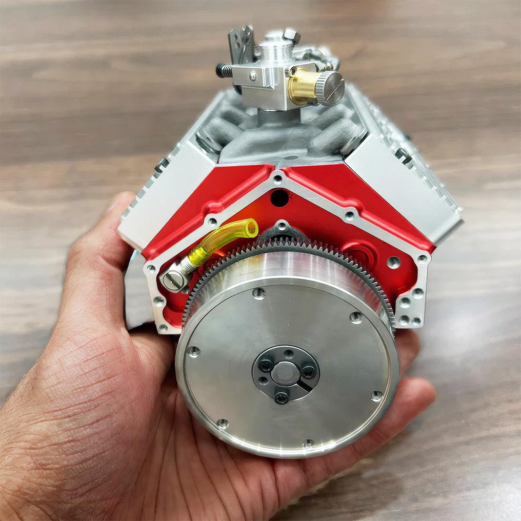 Puzzloria™ | DIY 1/6 Gasoline Flathead 4-Stroke V8 Water-Cooled Engine 44CC Model Kit That Works - Puzzloria