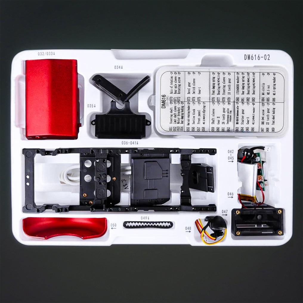 Puzzloria™ | DIY Educational Mini APP Metal RC Tractor Model Assembly Kit - Puzzloria