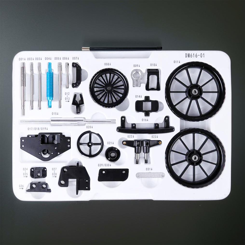 Puzzloria™ | DIY Educational Mini APP Metal RC Tractor Model Assembly Kit - Puzzloria