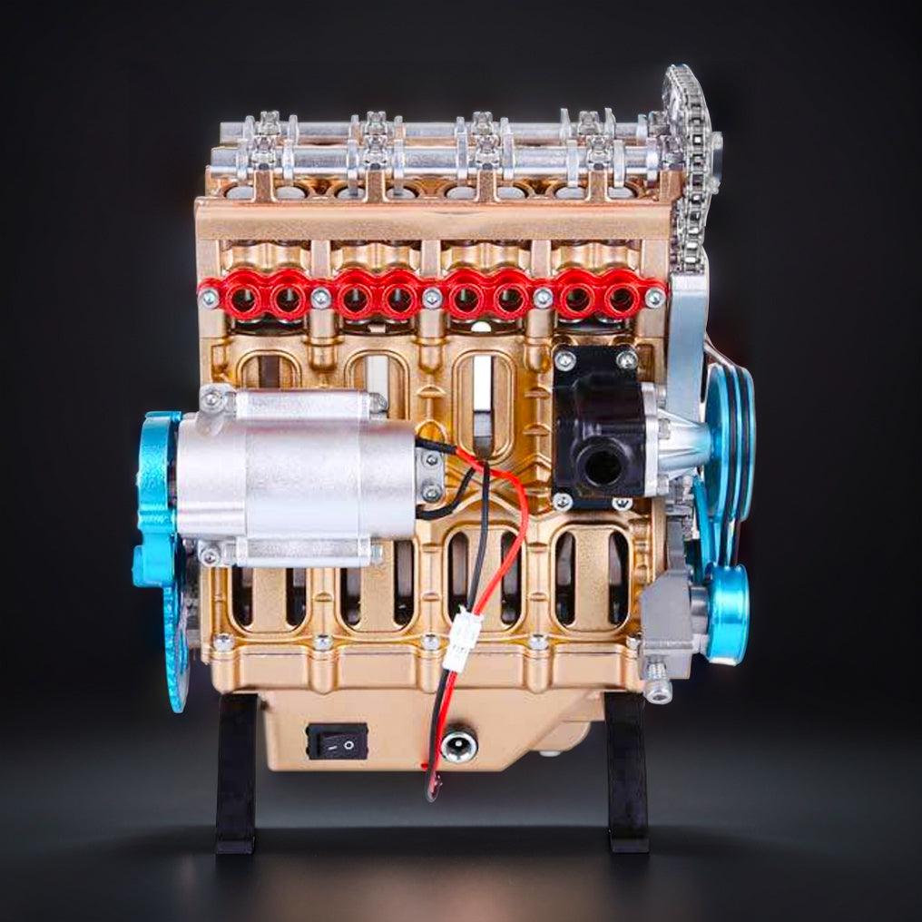 Puzzloria™ | DIY Full Metal 4 Cylinder Car Engine Assembly Kit - Puzzloria