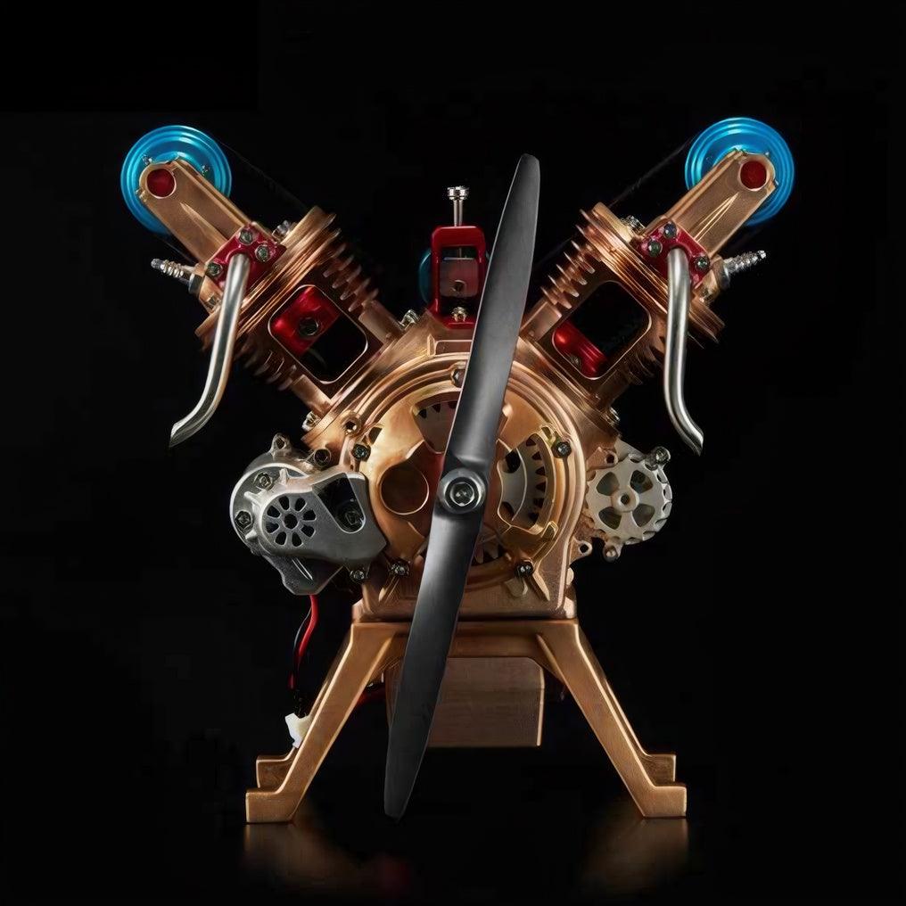 Puzzloria™ | DIY Full Metal V2 Car Engine Assembly Kit that Work - Puzzloria