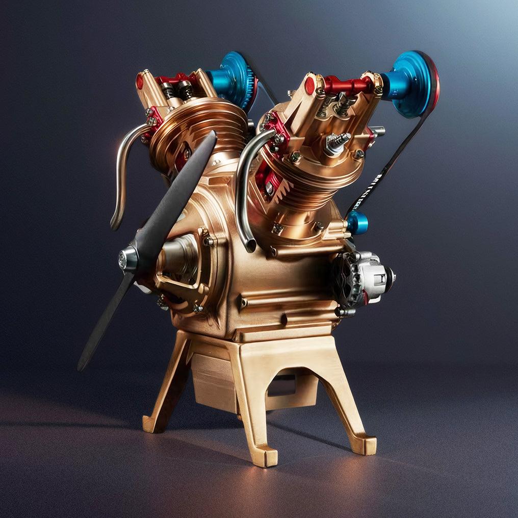 Puzzloria™ | DIY Full Metal V2 Car Engine Assembly Kit that Work - Puzzloria
