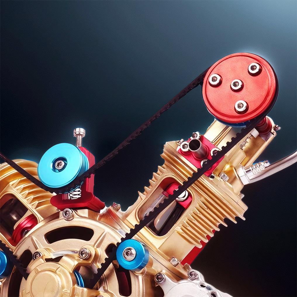 Puzzloria™ | DIY Full Metal V2 Car Engine Assembly Kit that Work - Puzzloria