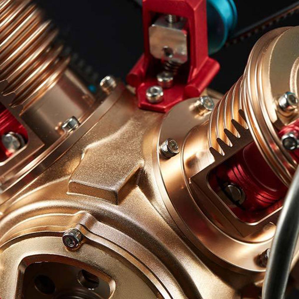 Puzzloria™ | DIY Full Metal V2 Car Engine Assembly Kit that Work - Puzzloria