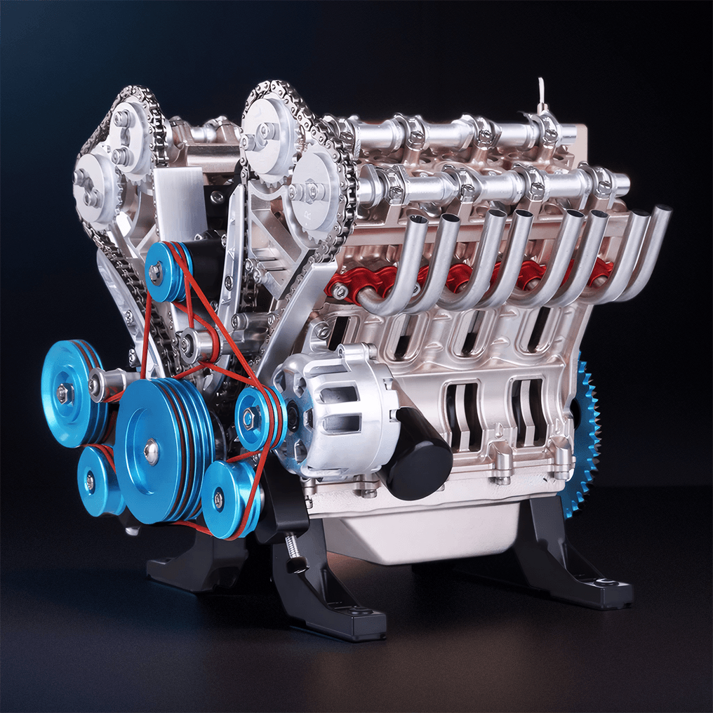 Puzzloria™ | DIY Full Metal V8 Engine Model Kit RC 1: 3 Mini V8 Motor That Run 500+Pcs - Puzzloria