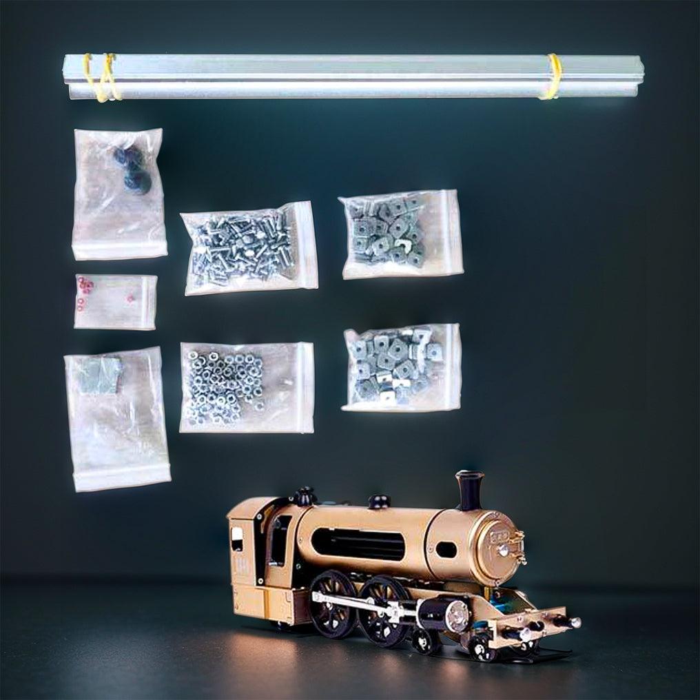 Puzzloria™ | DIY Metal Rail Track Accessory for Steam Train Assembly Engine - Puzzloria