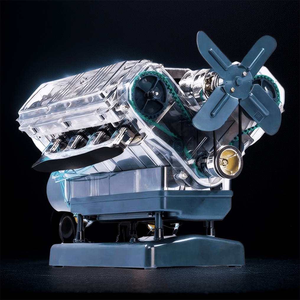 Puzzloria™ | DIY Mini V8 Engine Model Kit Working Miniature Motor - Puzzloria