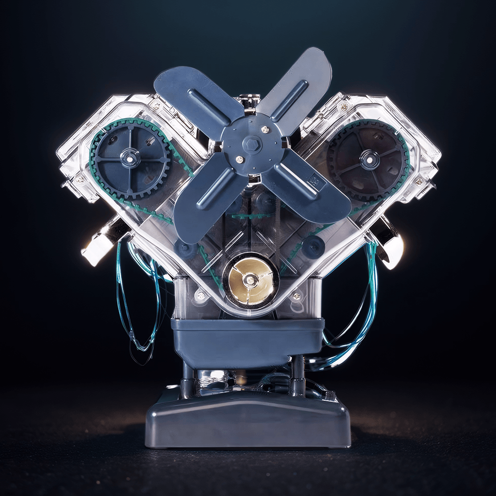 Puzzloria™ | DIY Mini V8 Engine Model Kit Working Miniature Motor - Puzzloria