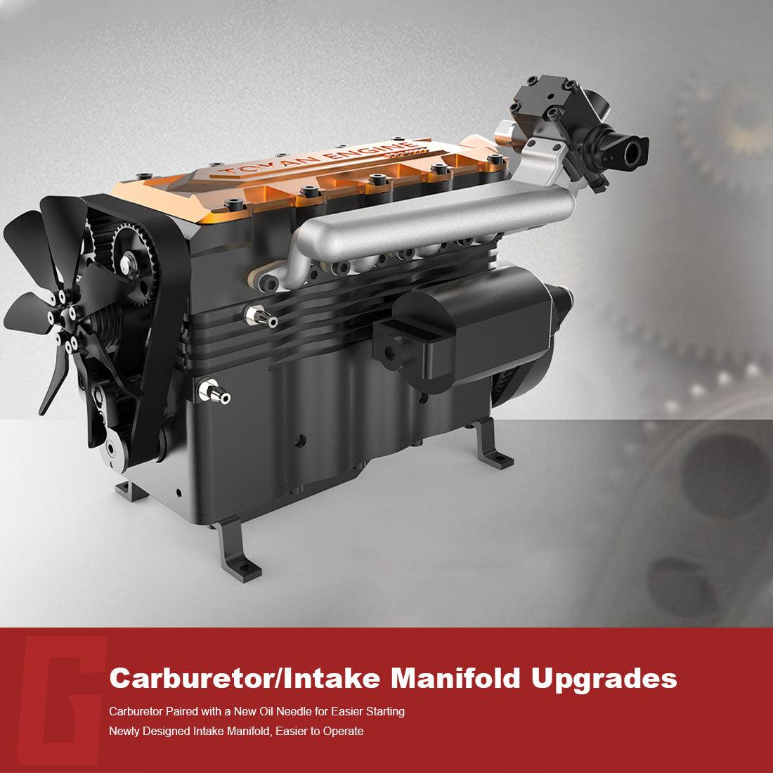 Puzzloria™ | DIY OHC L4 Engine 14CC Gasoline Water-cooled Engine Model Kit FS-L400BGC - Puzzloria