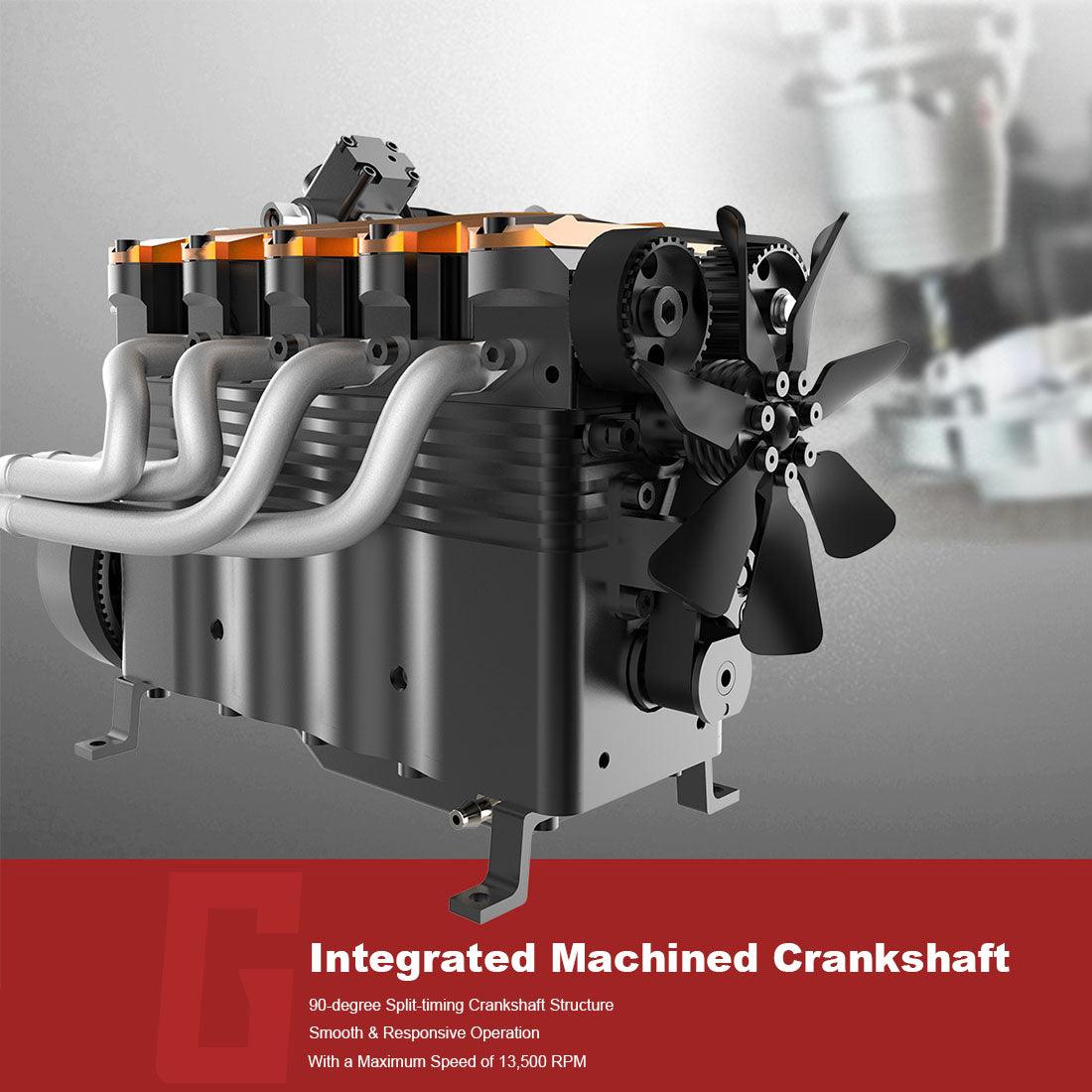 Puzzloria™ | DIY OHC L4 Engine 14CC Gasoline Water-cooled Engine Model Kit FS-L400BGC - Puzzloria