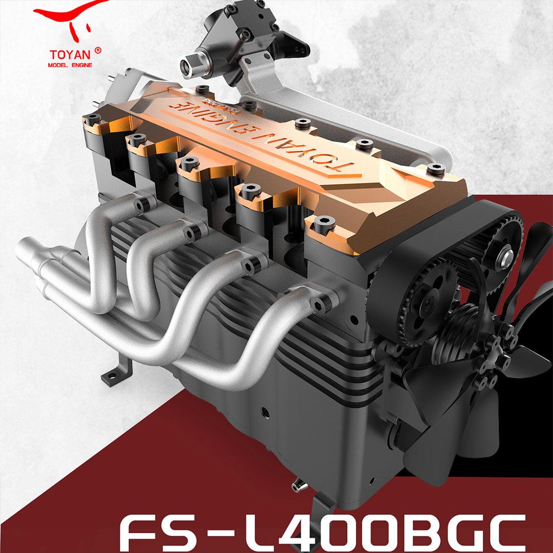 Puzzloria™ | DIY OHC L4 Engine 14CC Gasoline Water-cooled Engine Model Kit FS-L400BGC - Puzzloria