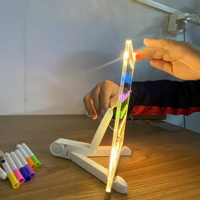 Puzzloria™ | Personalized LED Erasable Acrylic Lamp for Kids - Puzzloria