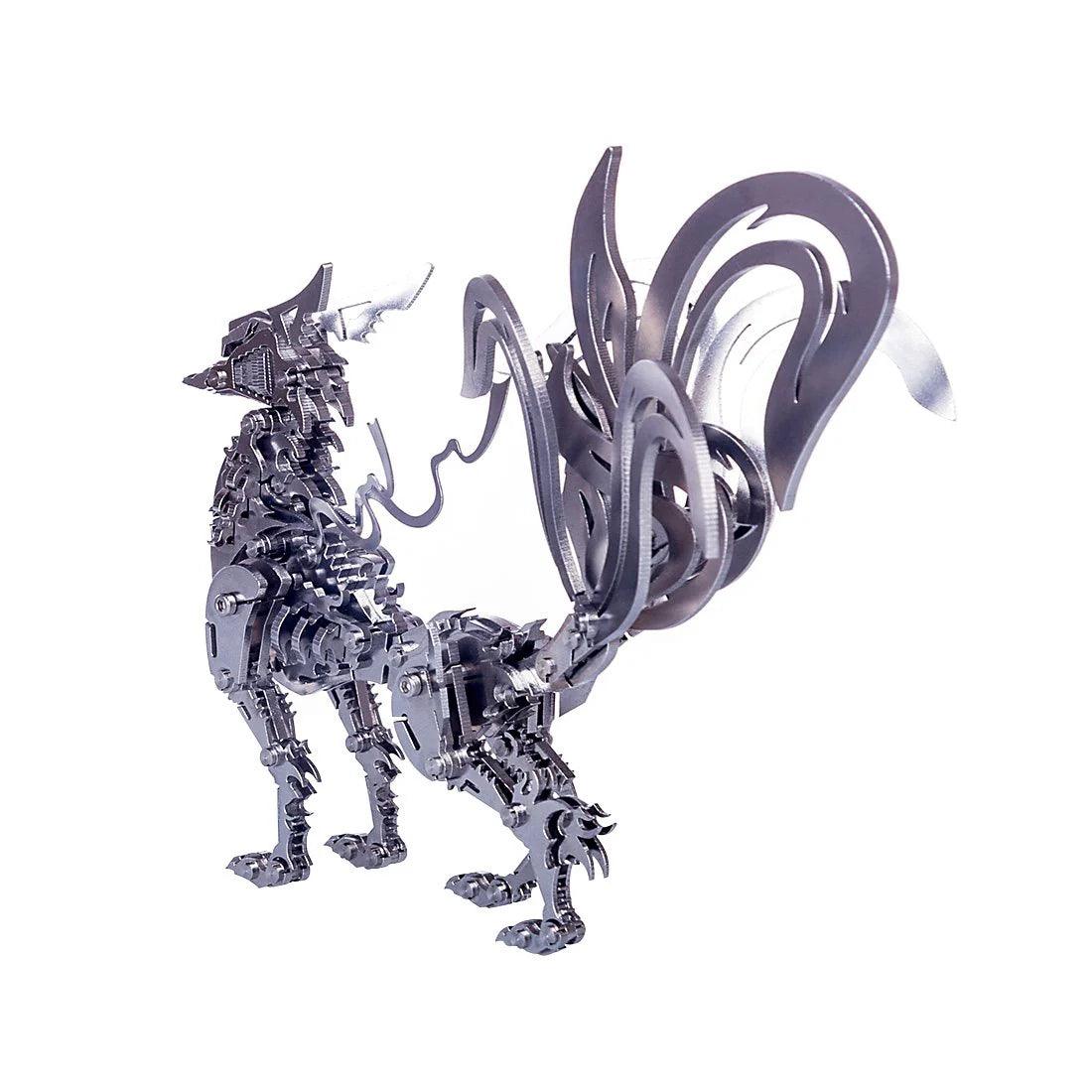 Puzzloria™ | DIY 3D Metal Mechanical Nine-tailed Fox Puzzle Model Kit Assembly - Puzzloria
