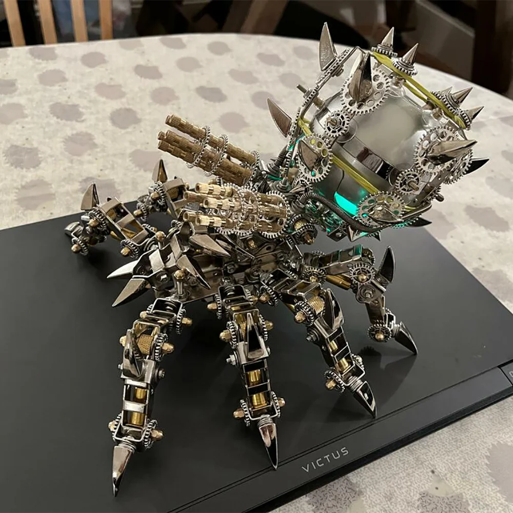 Puzzloria™ | DIY 3D Metal Tarantula with Black Speaker Puzzle Model Kit 1000+PCS - Puzzloria