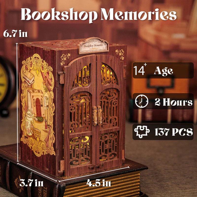 Puzzloria™ | DIY Book Nook Kit(Bookshop Memories) - Puzzloria