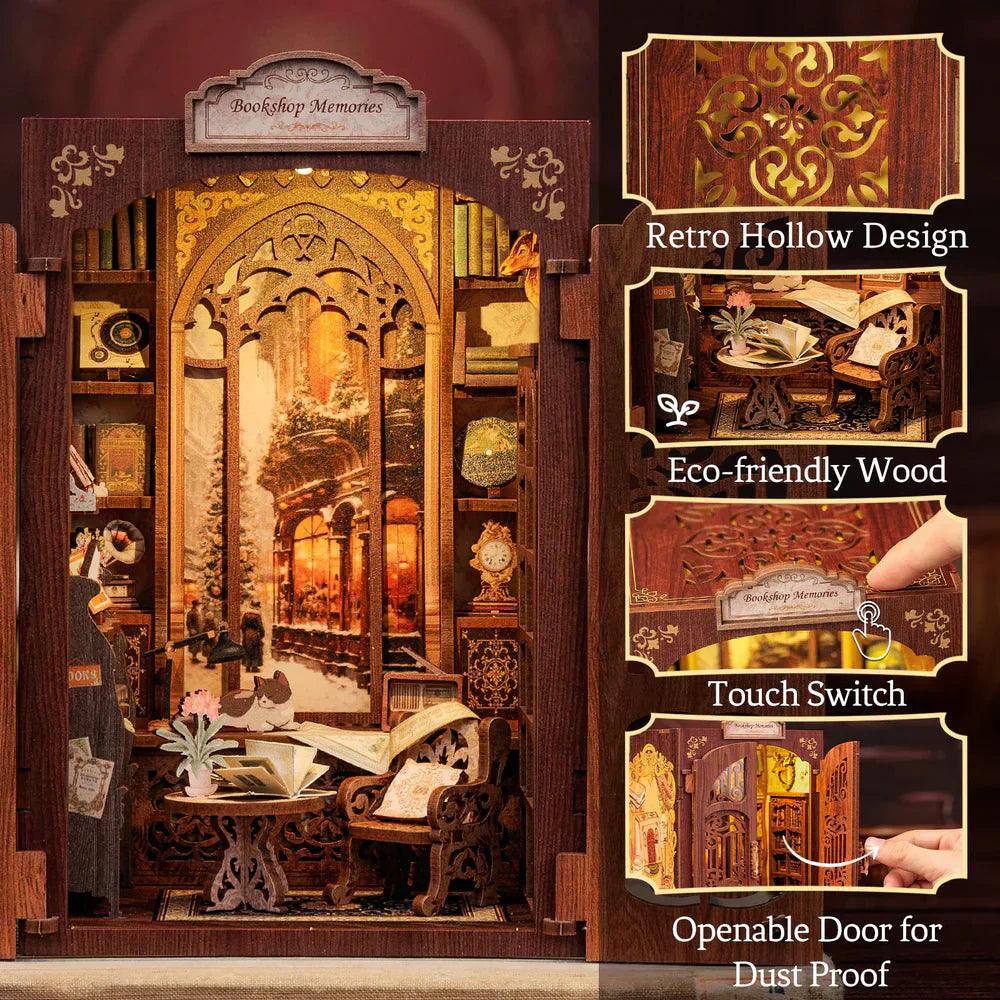 Puzzloria™ | DIY Book Nook Kit(Bookshop Memories) - Puzzloria