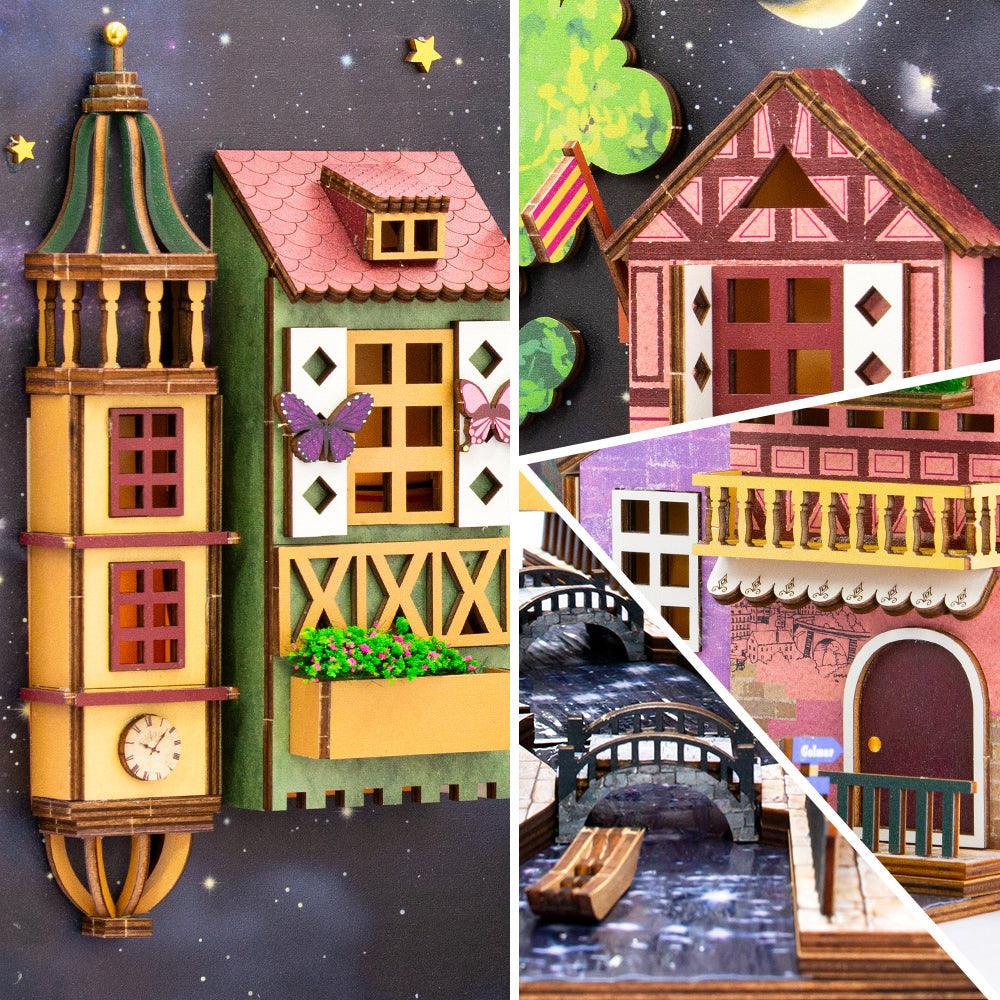 Puzzloria™ | DIY Booknook Kit (Dreamland Of Alsace) - Puzzloria