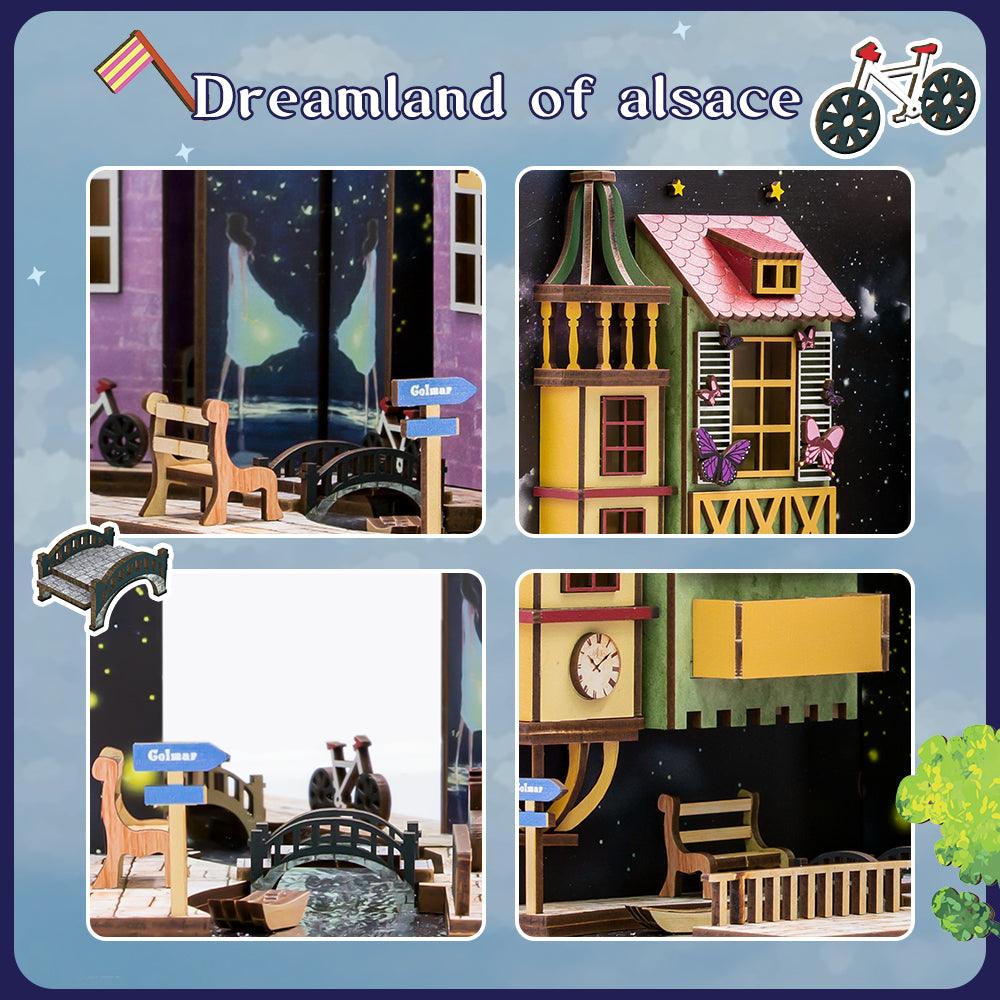 Puzzloria™ | DIY Booknook Kit (Dreamland Of Alsace) - Puzzloria