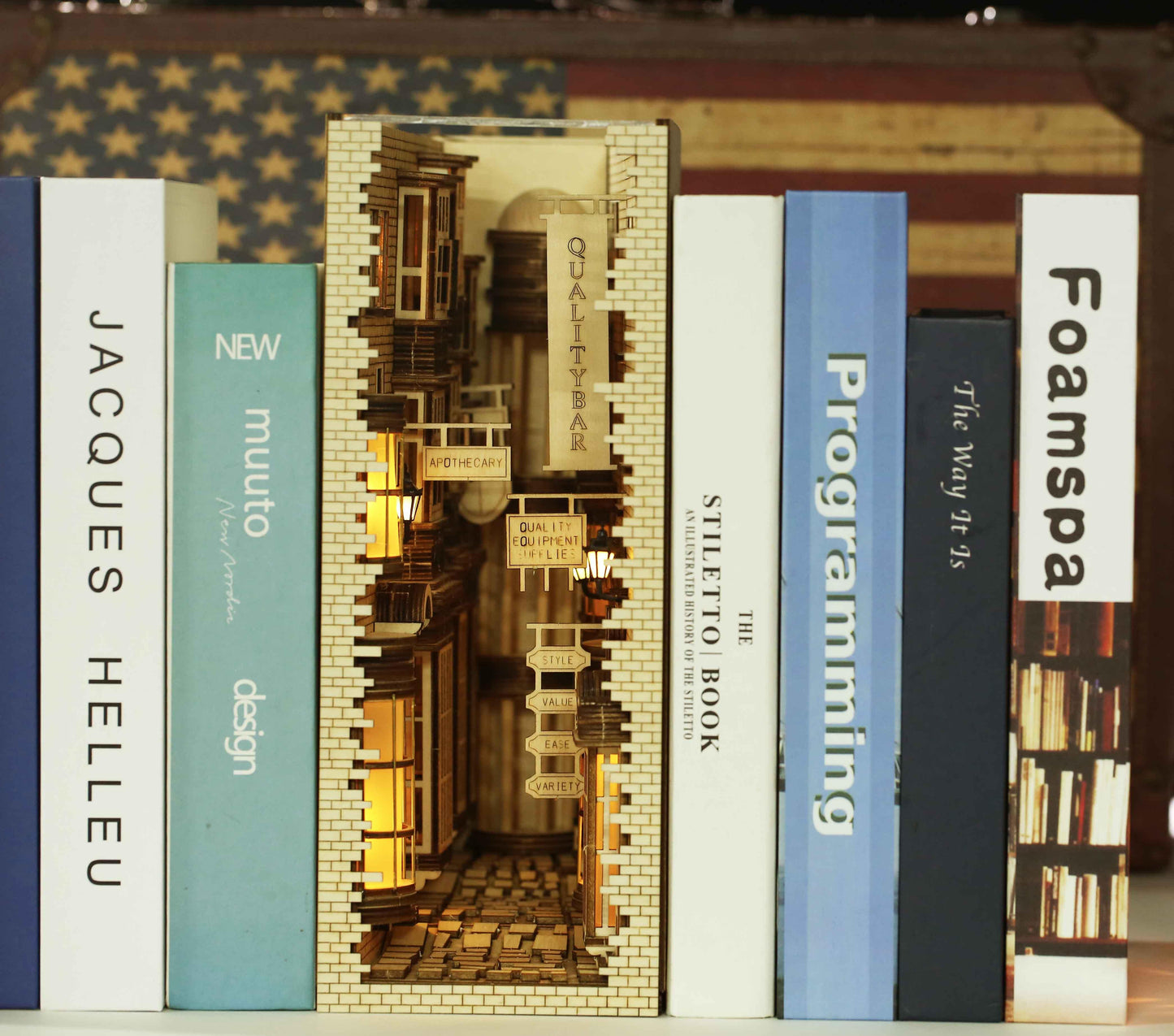 Puzzloria™ | DIY Booknook Kit (Mysterious Ancient Street) - Puzzloria