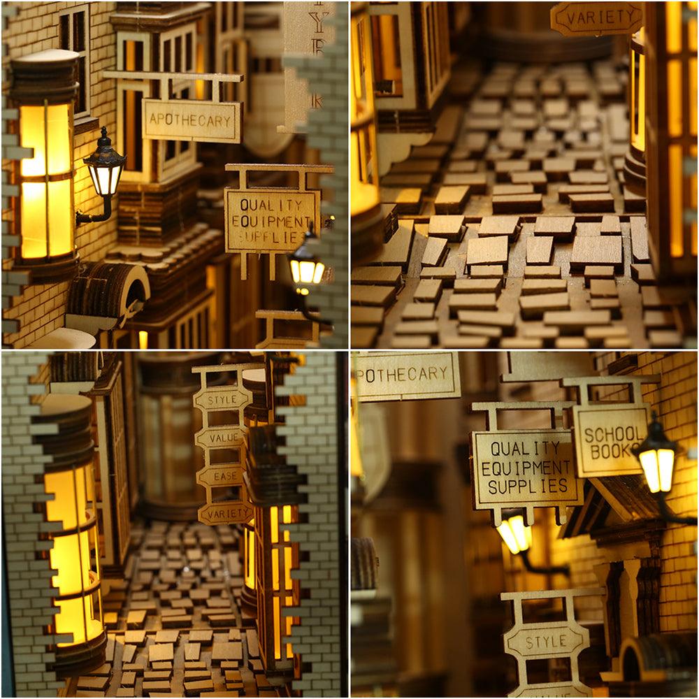 Puzzloria™ | DIY Booknook Kit (Mysterious Ancient Street) - Puzzloria