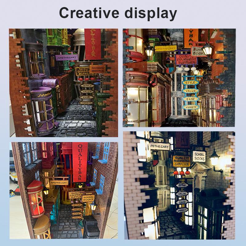 Puzzloria™ | DIY Booknook Kit (Mysterious Ancient Street) - Puzzloria